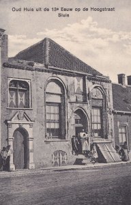 Ak Sluis Zeeland Niederlande Hoogstraat Old Holland Postcard