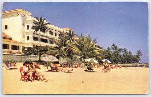 Vintage Jamaica Ocho Rios Beach Hotel Postcard Caribbean 1950s