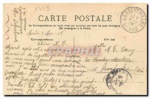 Old Postcard Saintes Les Arenes and the steeple