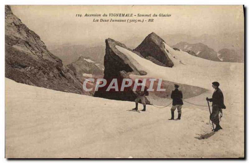 Old Postcard Ascension From Vignemale summit Du Glacier The Two twin Mountain...