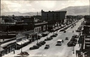 Grand Junction CO Main St. Birdseye Sanborn Real Photo Postcard