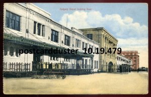 h2167 - CALGARY Alberta Postcard 1910s Depot Train Station