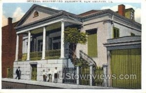 General Beauregard residence - New Orleans, Louisiana LA  