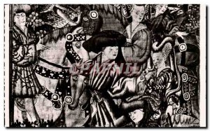 Postcard Modern Saumur Eglise Notre Dame de Nantilly Hunting Scene Tapestry F...