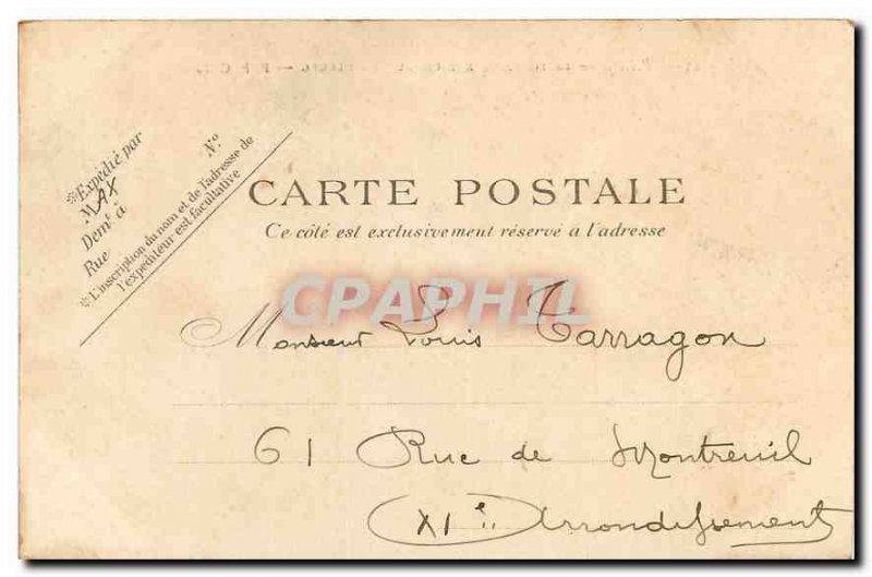 Old Postcard Paris Fountain Medics Luxembourg