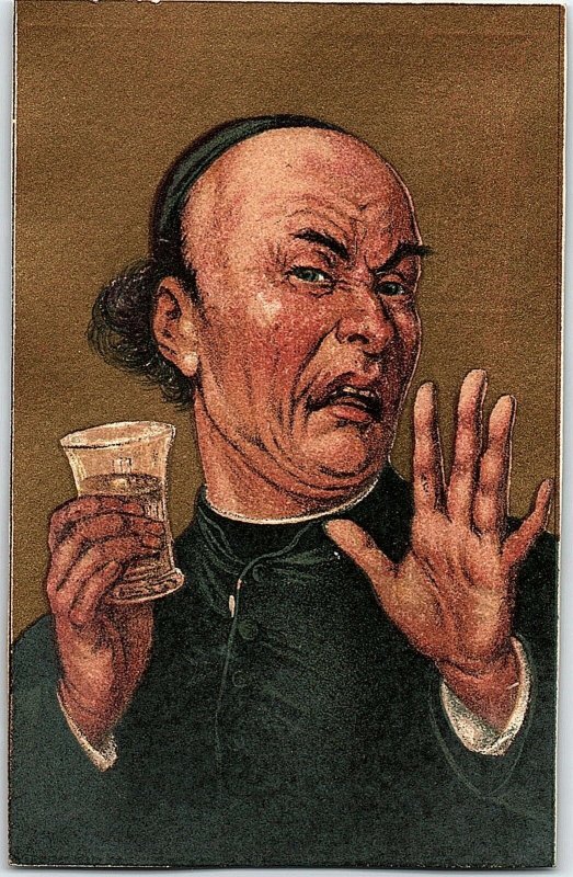 1880's A & P Tea Co. Chinese Man Drinking Victorian Trade Card F54