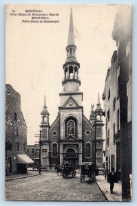 Montreal Quebec Canada Postcard Notre-Dame de Bonsecours 1909 Posted Antique
