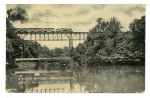 DE - Wilmington. B & O Bridge Across the Brandywine ca 1909 