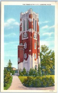 Postcard - The Tower At M. S. C. - Lansing, Michigan