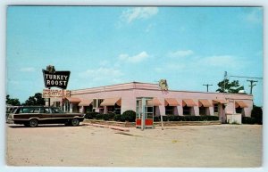 KAWKAWLIN, Michigan MI ~ Roadside TURKEY ROOST Restaurant 1970  Postcard