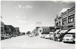 Marshall MN Street Vue Bulowski Drug Store Old Cars RPPC Real Photo Postcard