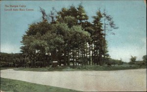 Lowell MA Auto Race Course Hairpin Curve c1910 Postcard