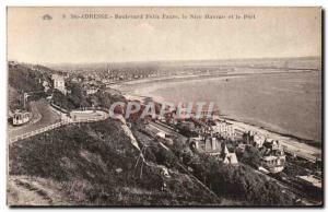 Old Postcard Ste Address Boulevard Felix Faure Nice and Le Havre port