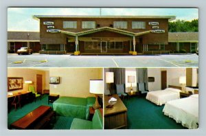 Warren OH-Ohio, Town & Country Motel, Chrome Postcard