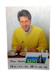 Dave Austin BBC Radio Kent Presenter Vintage Postcard