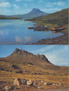Stac Polly Boat Boats Harbour 2x Arthur Dixon Mint Postcard s