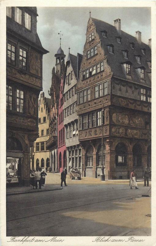 Frankfurt am Main 1930s Germany Blick zum Romer