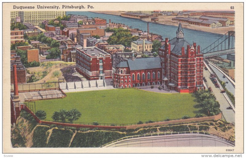 PITTSBURGH, Pennsylvania; Duquesne University, PU-1952