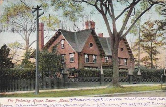 Massachusetts Salem The Pickering House 1907