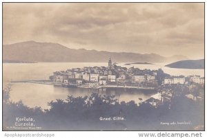 Croatia Korcula Curzola Panorama Real Photo