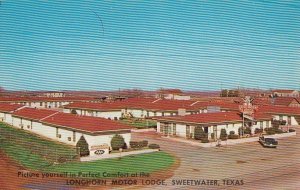 Postcard Longhorn Motor Lodge Sweetwater Texas