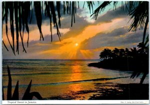 Postcard - Tropical Sunset in Jamaica