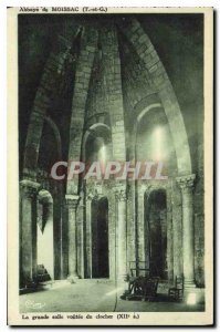 Postcard Abbey of Moissac T and G vaulted great room of the Bell Tower