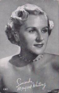 Vintage Arcade Card Margaret Whiting
