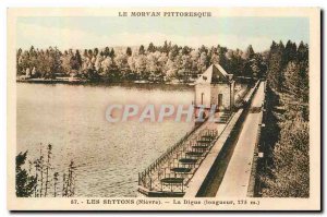 Old Postcard The Morvan picturesque The Settons Nievre La Digue