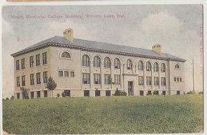 1911 WINONA LAKE Indiana Ind Postcard MOUNT MEMORIAL COLLEGE BUILDING