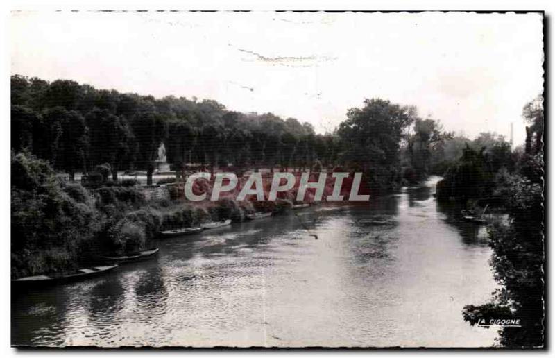 Old Postcard Creil (Oise) Municipal Park and War Memorial