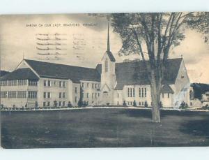 1950's CHURCH SCENE Bradford - Near Barre Vermont VT G4440