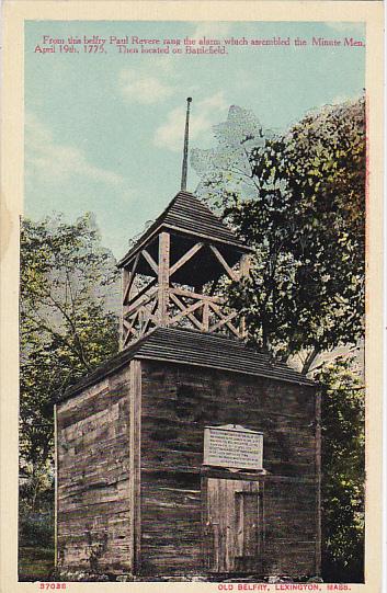 Massachusetts Lexington Old Belfry