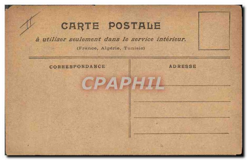 Old Postcard The fight rope