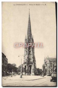 Postcard Old Bordeaux Fleche St Michel