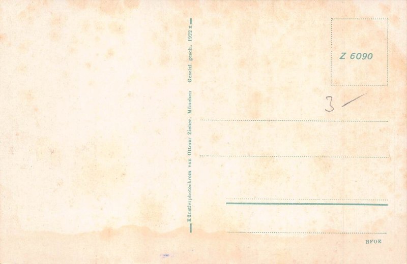 Germany Eibsee bei Garmisch-Partenkirchen Lake vintage postcard