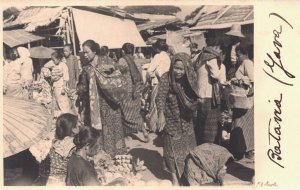 Indonesia Batavia Java Street Scene Vintage RPPC 09.20 