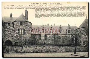 Old Postcard Dourdan Entree du Chateau