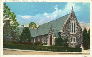 Vintage Postcard 1947 St. John's Episcopal Church Lattingtown Long Island NY