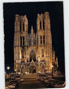 Postcard St. Michael's Cathedral, Brussels, Belgium