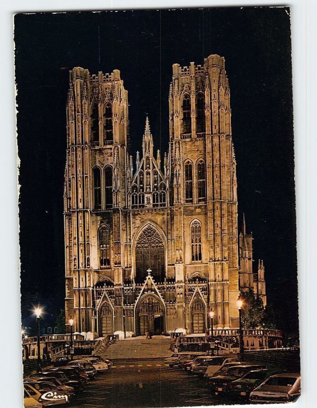 Postcard St. Michael's Cathedral, Brussels, Belgium