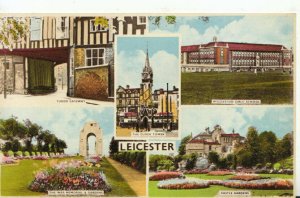 Leicestershire Postcard - Views of Leicester - Ref 21244A