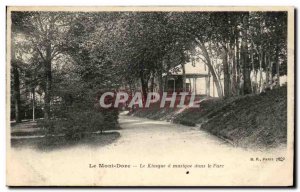 Old Postcard Le Mont Dore Le Kiosk Music in the Park