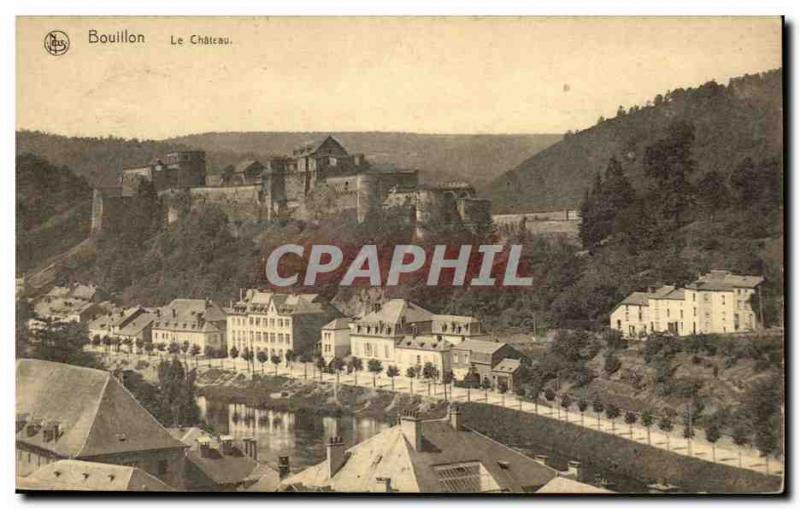 Belgie Belgium Old Postcard The castle Bouillon