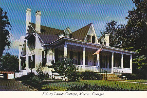 Sidney Lanier Cottage Macon Georgia Hippostcard