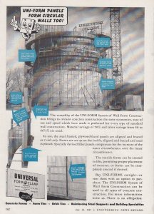 1947 Universal Form Clamp Co Chicago IL Ad Lindenwood College St Charles MO