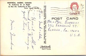 Postcard SHOPS SCENE Montreal Quebec QC AK8505