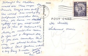 Major Turnpike connections in Eastern United States USA 1960 light postal mar...
