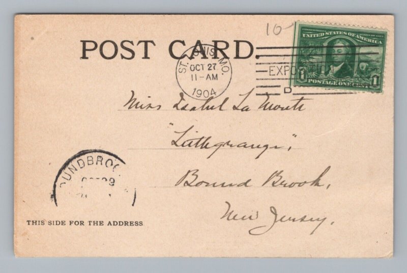 1904 World's Fair St Louis Missouri Ceylon Building UDB Postcard United States Missouri St