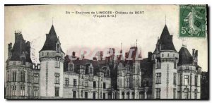 Postcard Old surroundings Limoges Chateau Bort (Facade S O)
